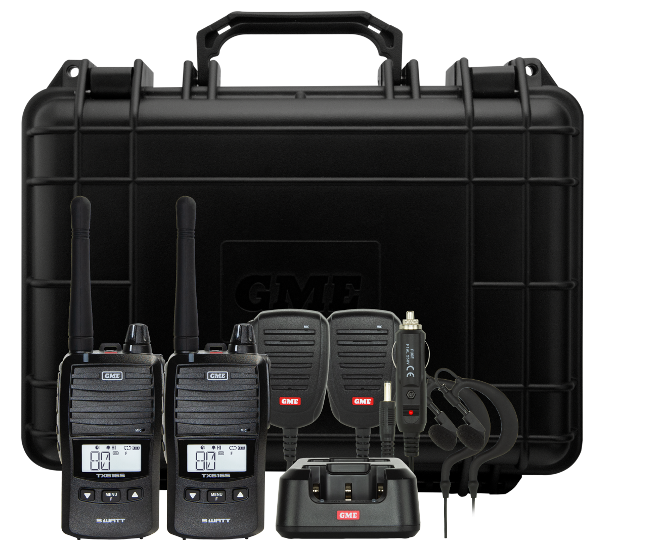 TX6165Tp 5w/1w UHF CB Handheld Twin Pack