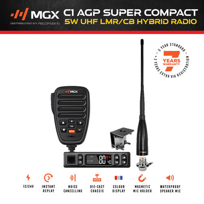 MGX C1 Compact UHF CB AG Pack