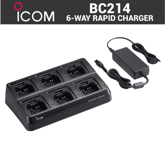 BC-214 Icom 6-Bay Rapid Charger