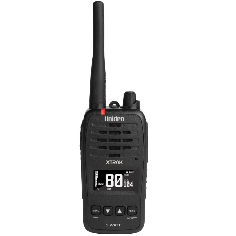 Xtrak 50 5 Watt Waterproof Smart UHF Handheld Radio with Large OLED Display with Instant Replay Function