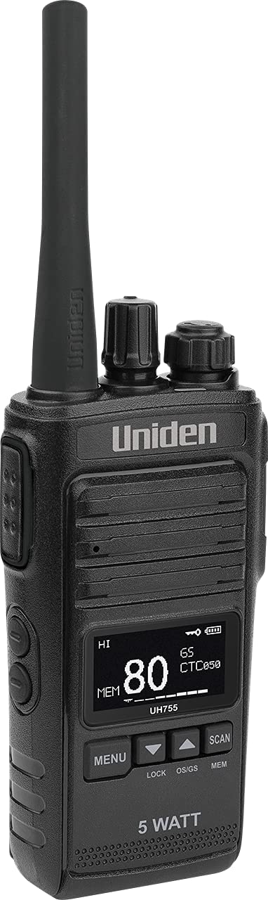 UH755 5 Watt UHF CB Splashproof Handheld Radio